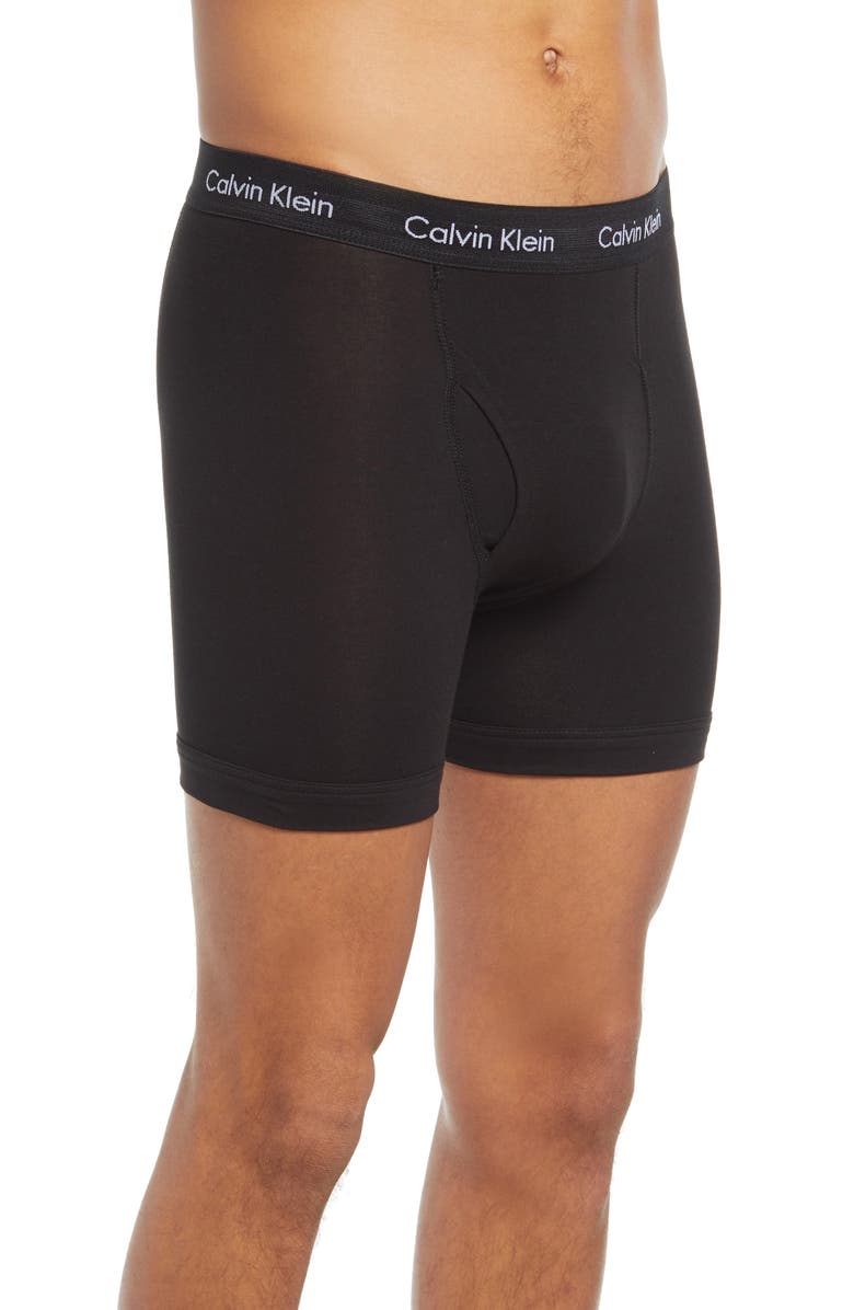 Calvin Klein 3-Pack Stretch Cotton Boxer Briefs, Alternate, color,