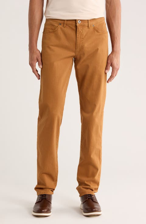 Cadiz Marathon Cotton Stretch Twill Straight Leg Pants (Regular & Big)