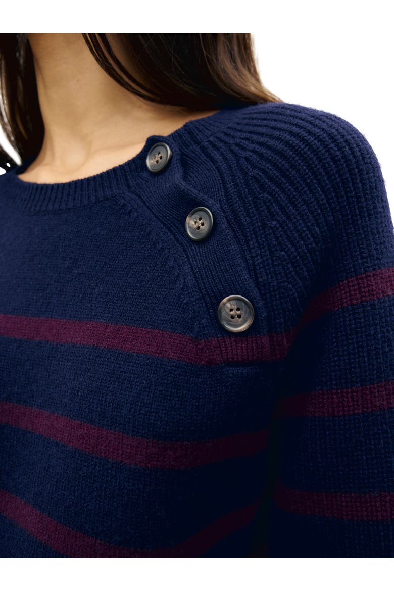 Reny Merino Wool Jumper, Alternate, color, Navy Blue