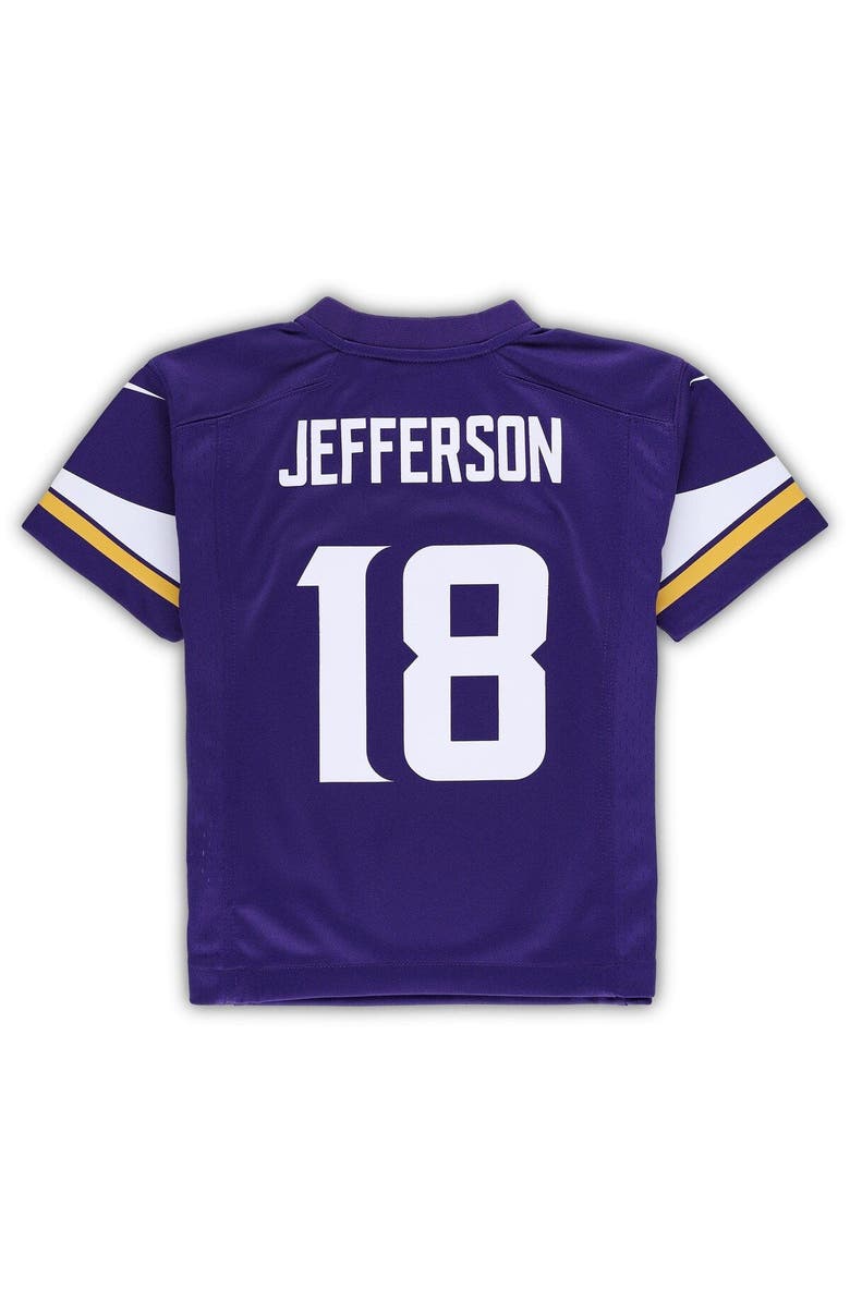 Nike Preschool Nike Justin Jefferson Purple Minnesota Vikings Game Jersey, Alternate, color, 
