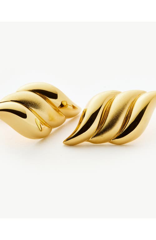 Missoma X Savi 18ct Gold-plated Signature Oversized Stud Earring