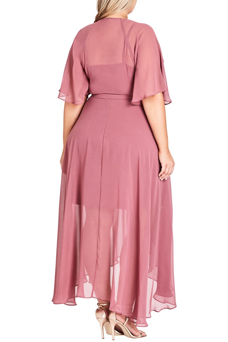 Enthrall Me High/Low Dress, Alternate, color, ROSE