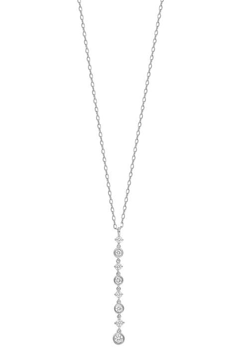 Nordstrom Station Necklace LAFONN authentic Silver Cz Diamond Necklace