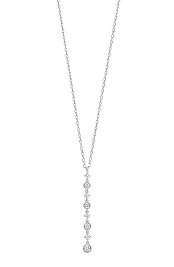 Bony Levy Monaco Diamond Linear Pendant Necklace In Metallic