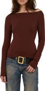 Project Social T Vera Boat Neck Long Sleeve Top