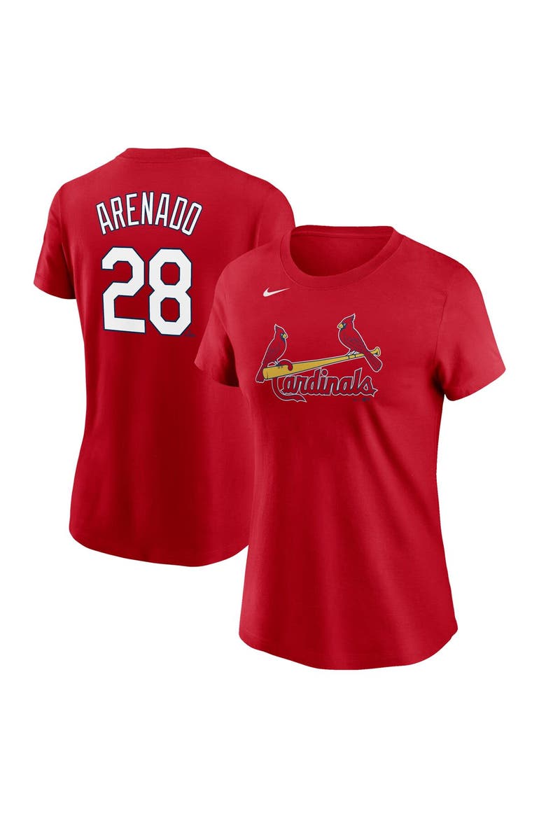 Women's Nike Nolan Arenado Red St. Louis Cardinals Name & Number T-Shirt, Main, color, Red