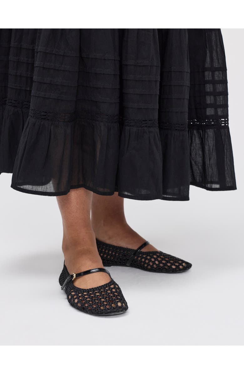 Finery London Imani Cotton Tiered Midi Skirt, Alternate, color, 