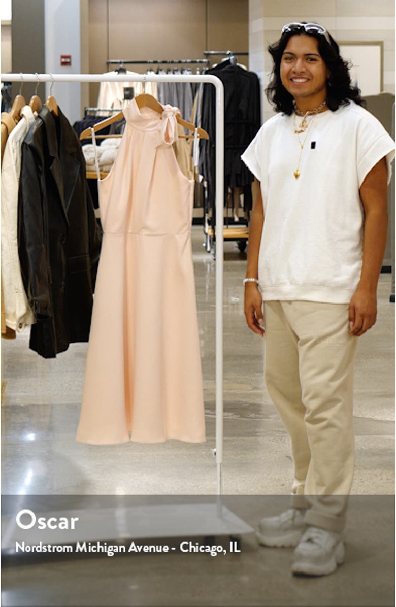 Audrey Sleeveless Tie Neck Dress, sales video thumbnail