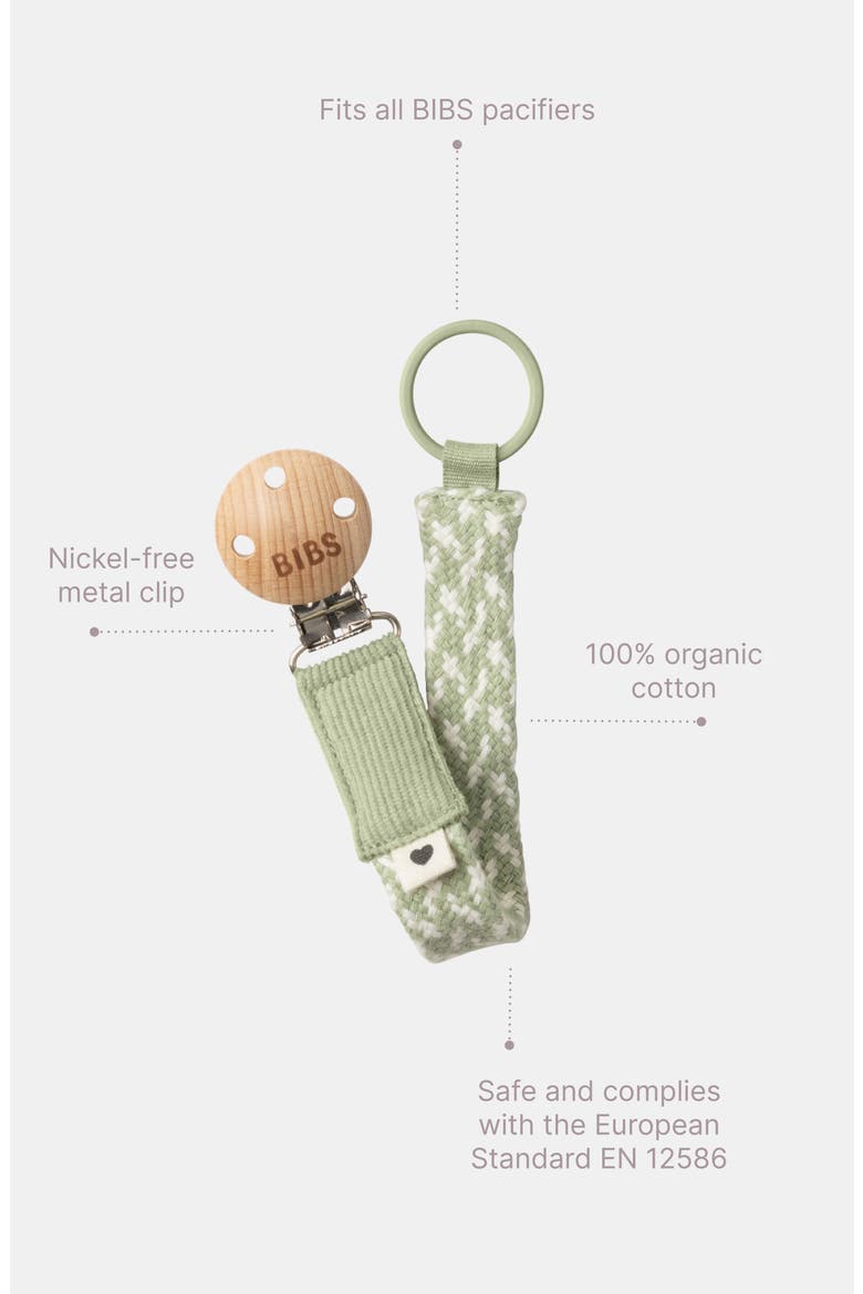 Organic Cotton Bandanas & Pacifier Clip Set, Alternate, color, SAND/ IVORY