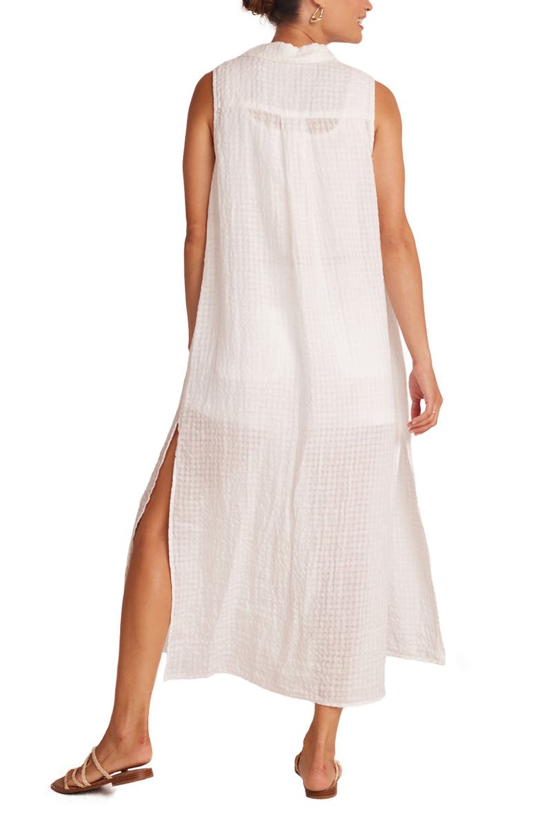 Bella Dahl Front Button Side Slit Sleeveless Duster, Alternate, color,