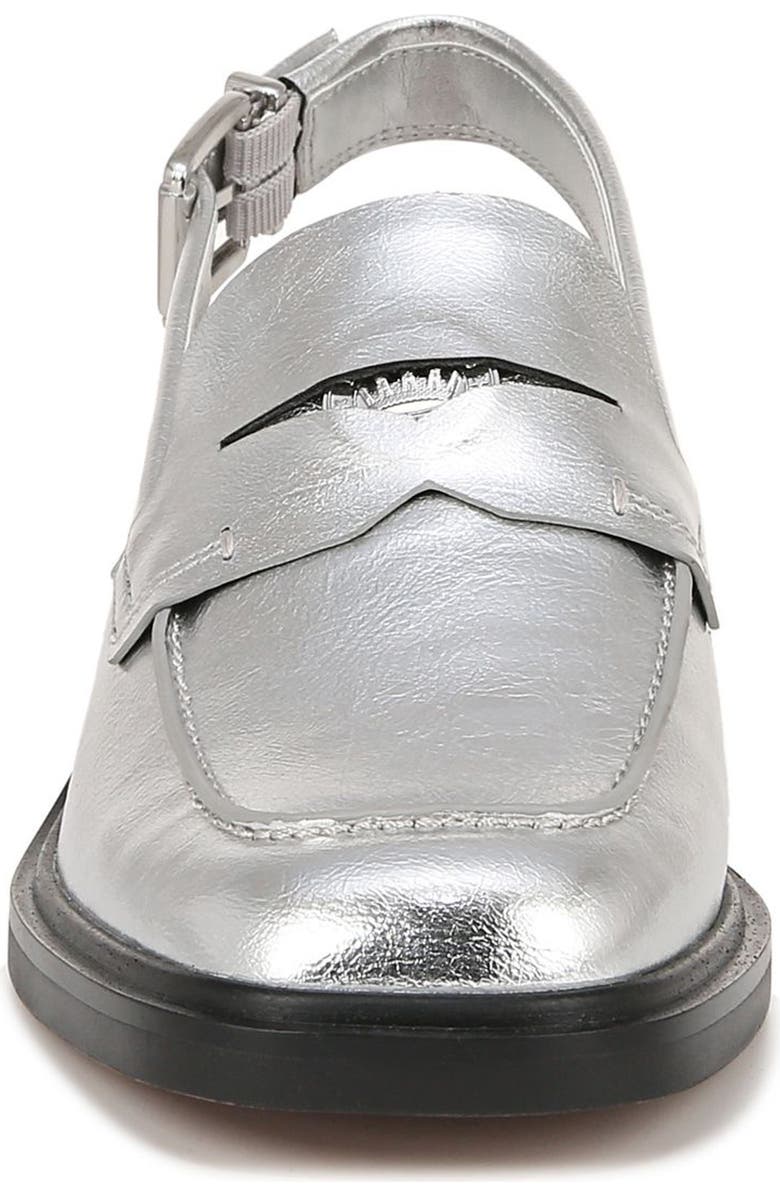 Franco Sarto Giada Slingback Loafer Pump, Alternate, color, Silver