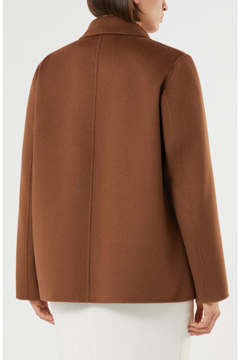 Double Breasted Virgin Wool Jacket, Alternate, color, CHOCOLATE