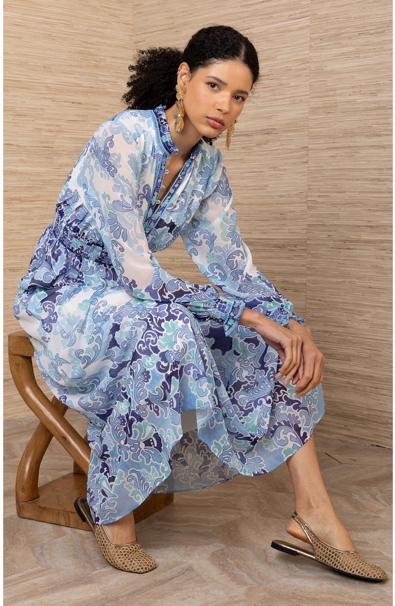 Hale Bob Bertille Chiffon Maxi Dress, Alternate, color,
