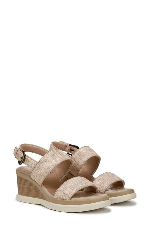 Shop Soul Naturalizer Livia Raffia Wedge Sandal In Light Natural Fabric