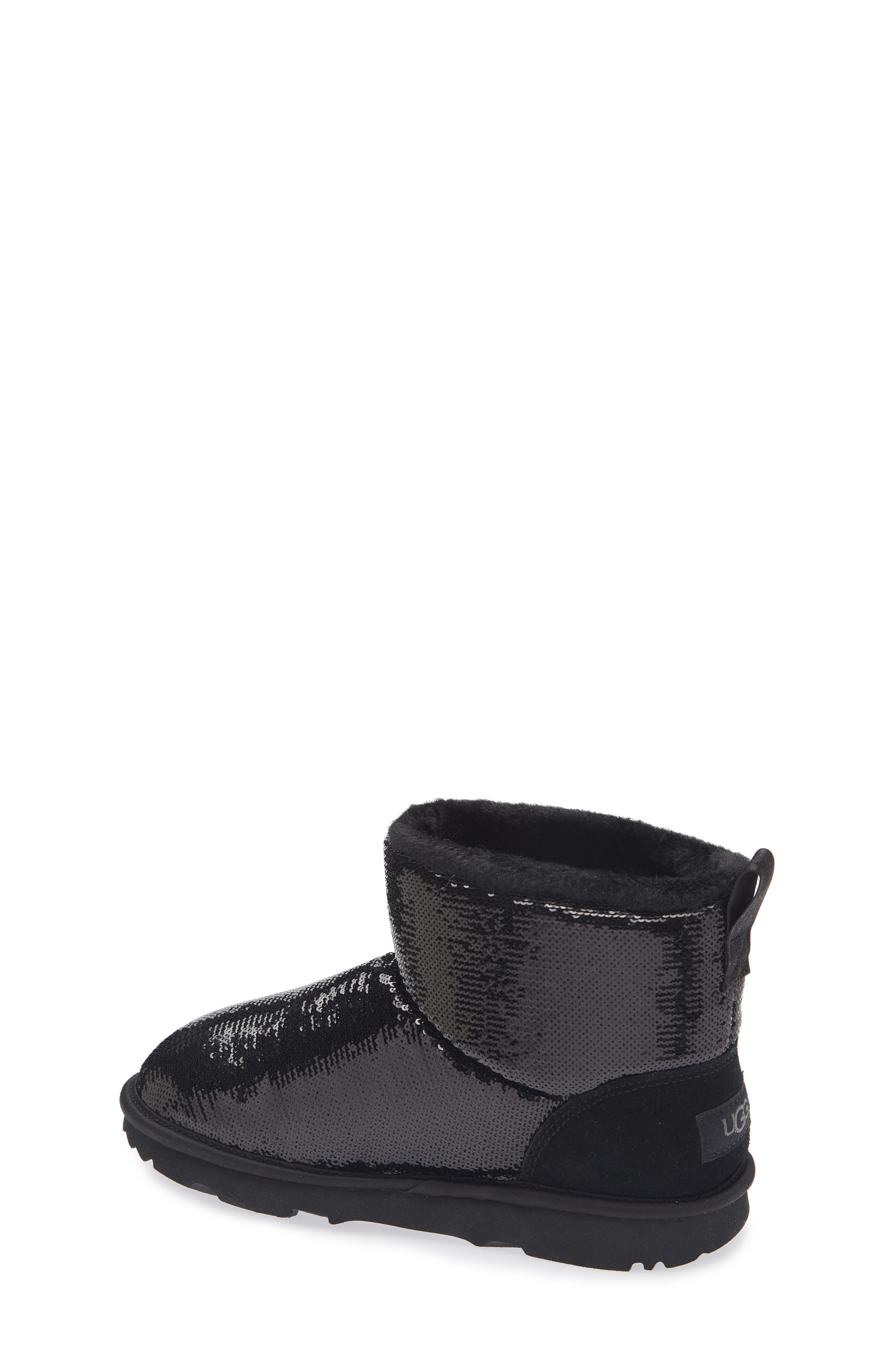 UGG<sup>®</sup> Kids' Classic Mini Sequin Boot, Alternate, color, 