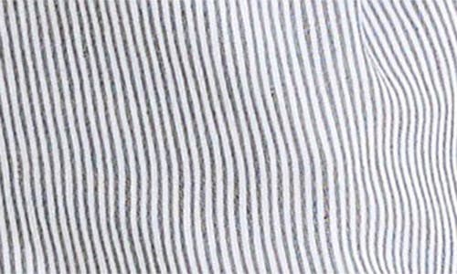 Vince Ticking Stripe Crop Flare Linen & Cotton Pants