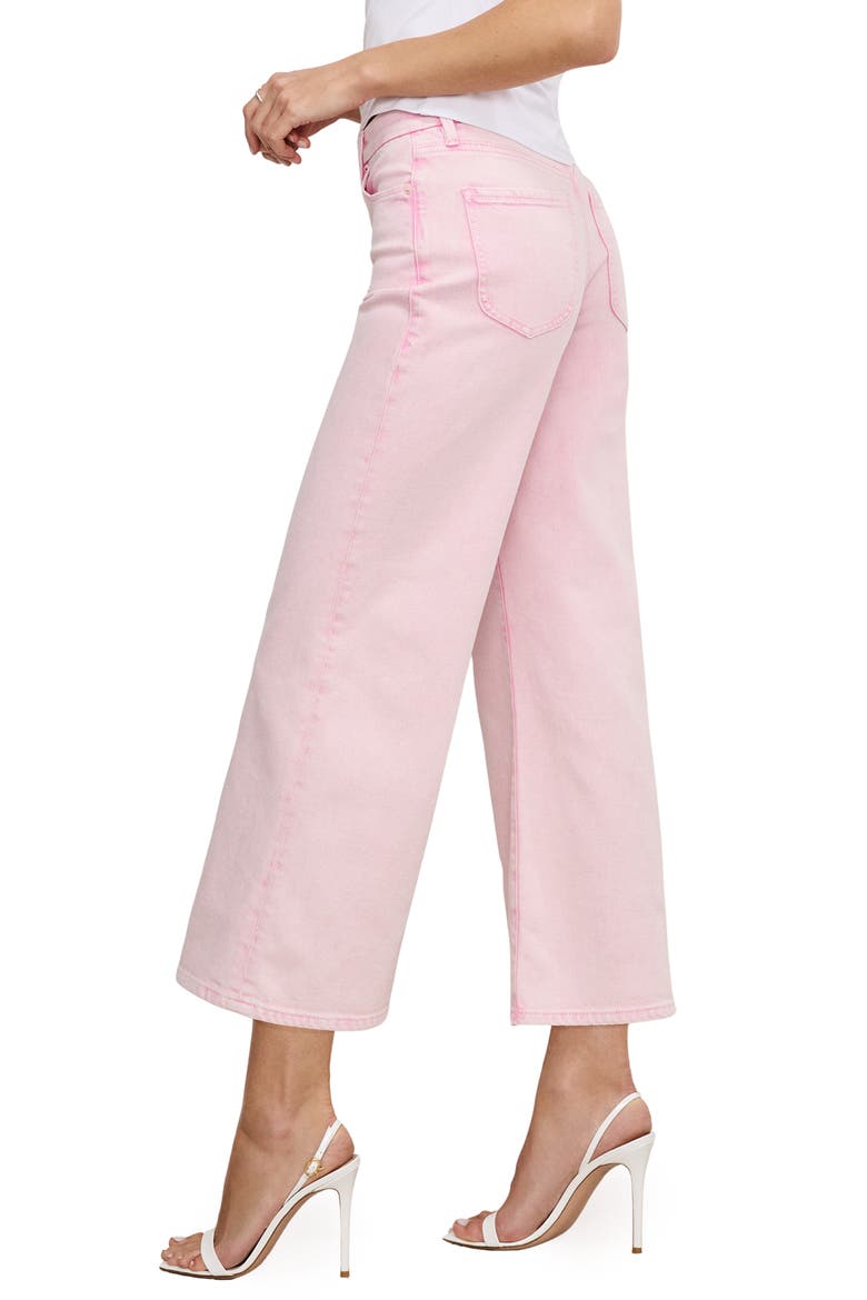 Good Waist Crop Palazzo Jeans, Alternate, color, MINERALROSEQUARTZ001