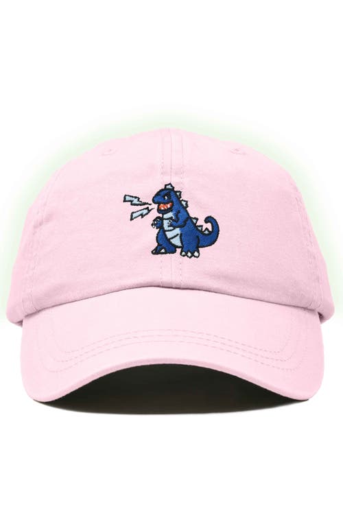Dalix Big Lizard Cap In Washed Pink