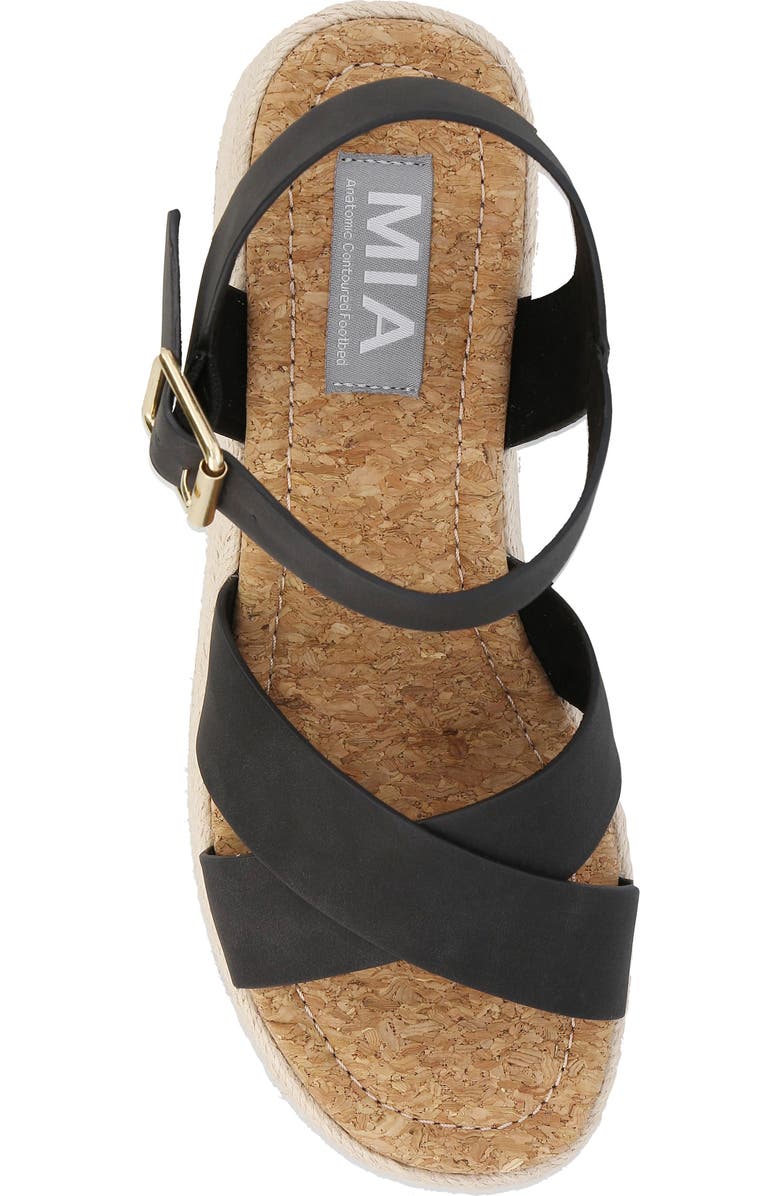 MIA Nikky Ankle Strap Platform Wedge Sandal, Alternate, color,