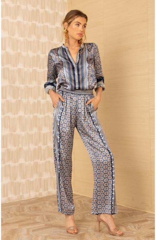 Hale Bob Rosalyn Charmeuse Pant In Gray