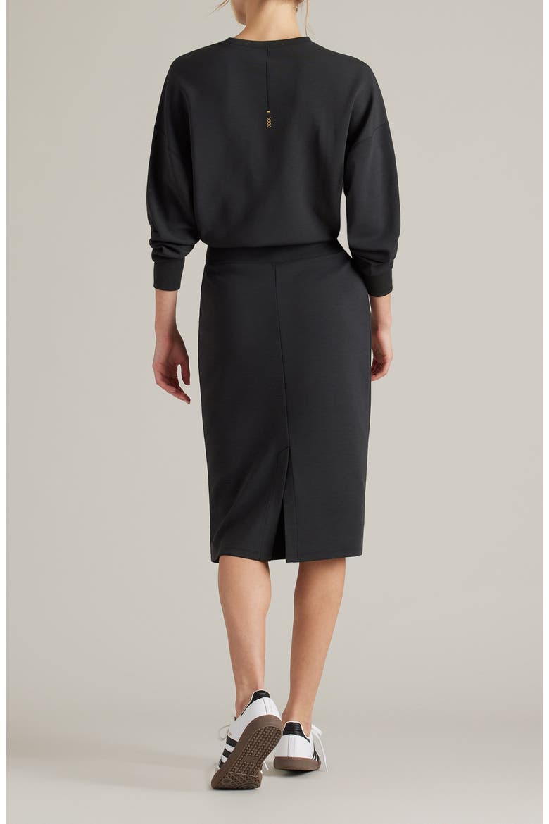 Dreamglow Long Sleeve Sweatshirt Dress, Alternate, color, BLACK HEATHER