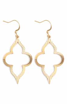 Panacea Textured Drop Earrings