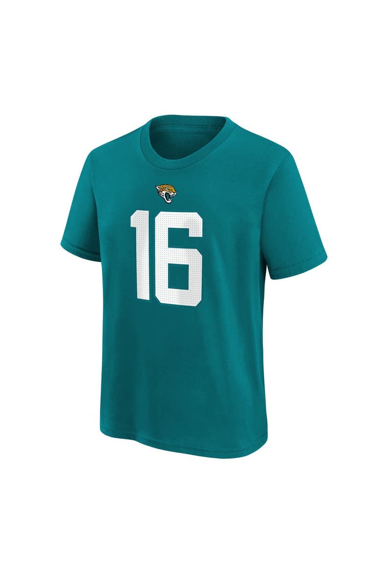 Youth Nike Trevor Lawrence Teal Jacksonville Jaguars Player Name & Number T-Shirt, Alternate, color, Teal