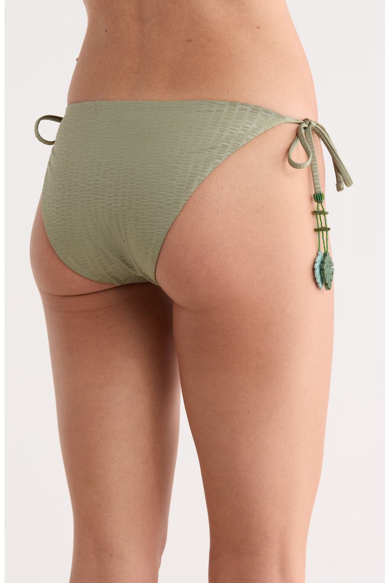 Side Tie Bikini Bottoms, Alternate, color, OLIVINE