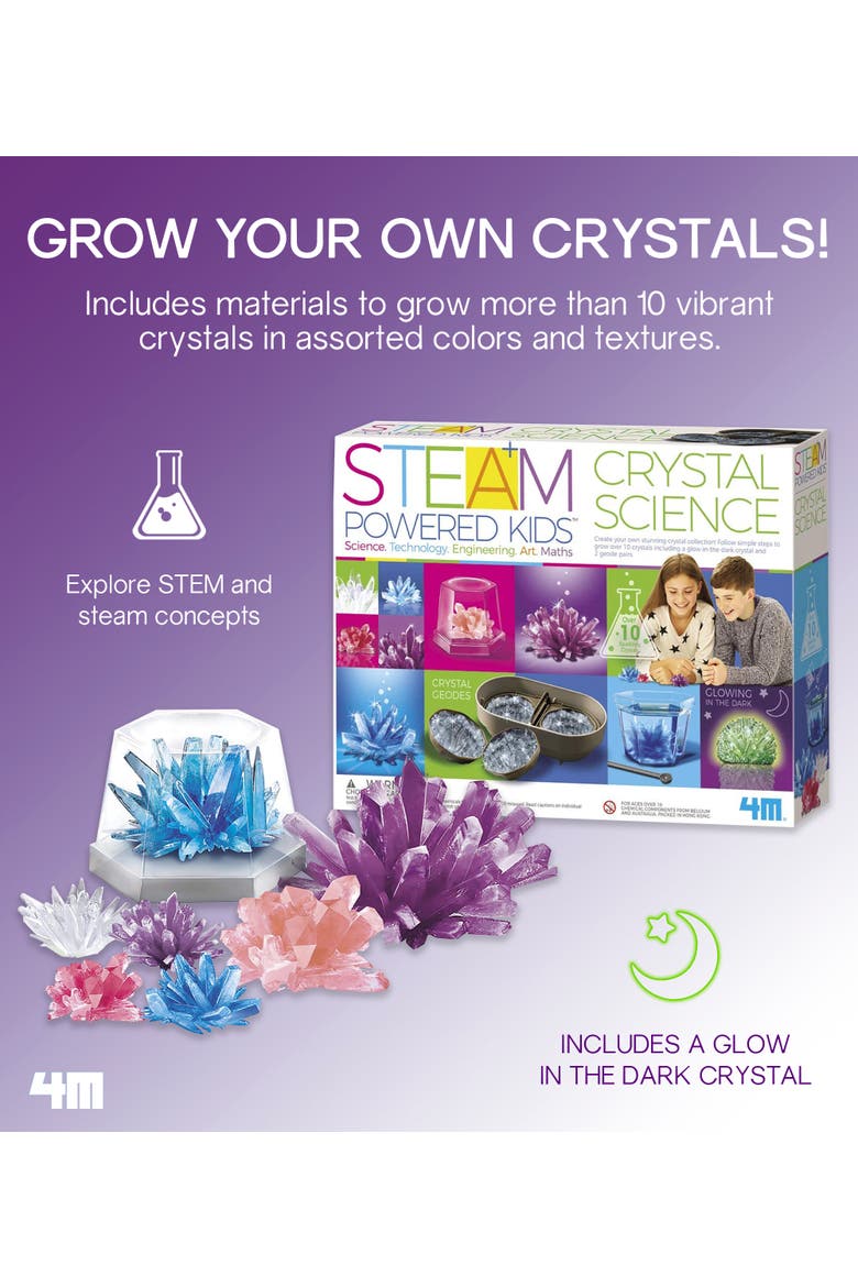 Deluxe Crystal Growing Combo Steam Science STEM Kit, Alternate, color, Multicolored