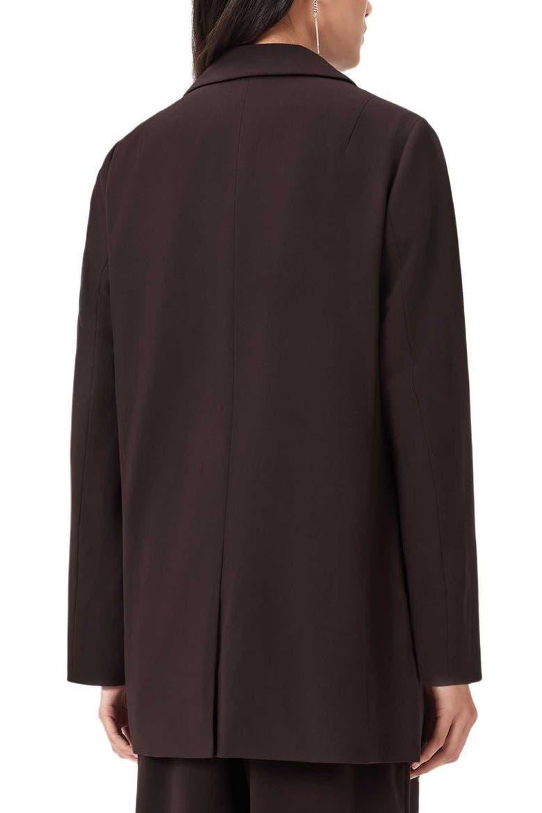 Aleida Long Blazer, Alternate, color, OXBLOOD RED