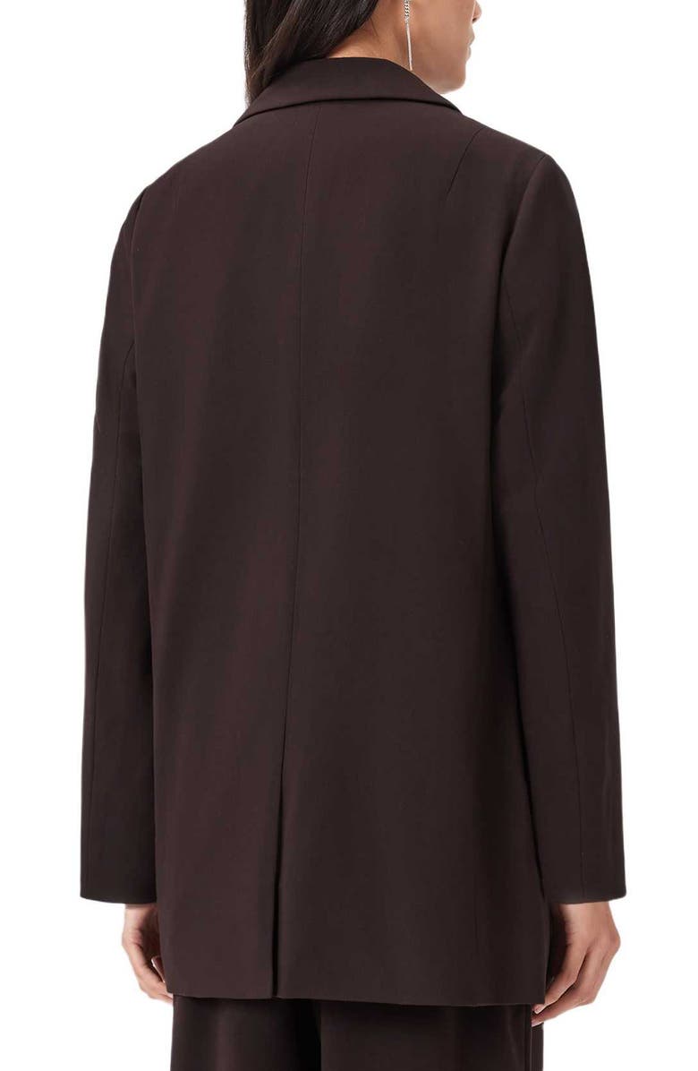 AllSaints Aleida Long Blazer, Alternate, color, Oxblood Red