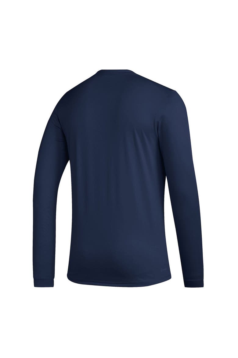 Men's adidas Navy Sporting Kansas City 2023 Club DNA Long Sleeve AEROREADY T-Shirt, Alternate, color, Navy
