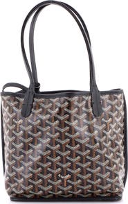 Pre-Owned Goyard Anjou Reversible Tote Coated Canvas Mini
