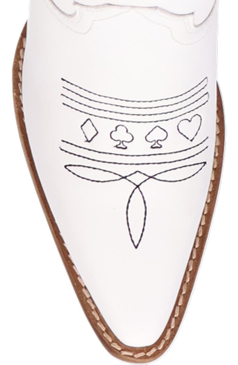 Dingo Ace of Spades Cowboy Boot, Alternate, color, White