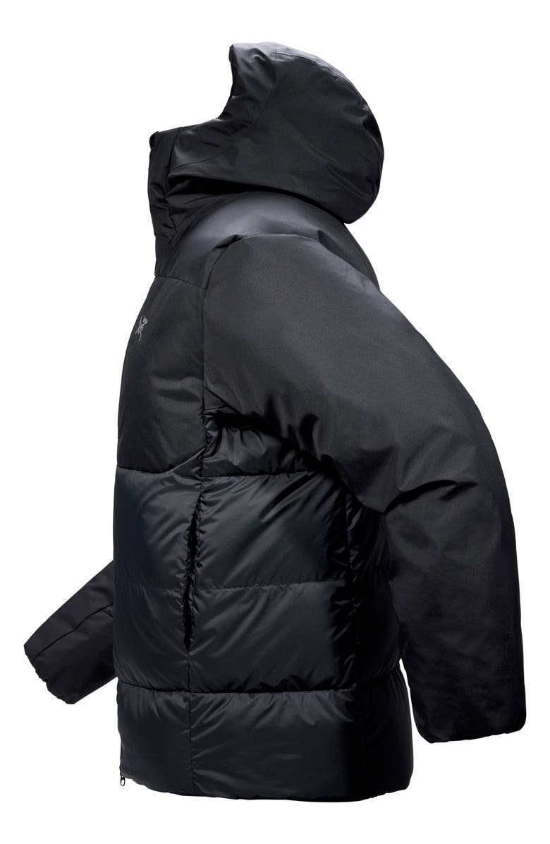 Arc'teryx Thorium Quilted 750 Fill Power Down Hooded Jacket, Alternate, color, Black
