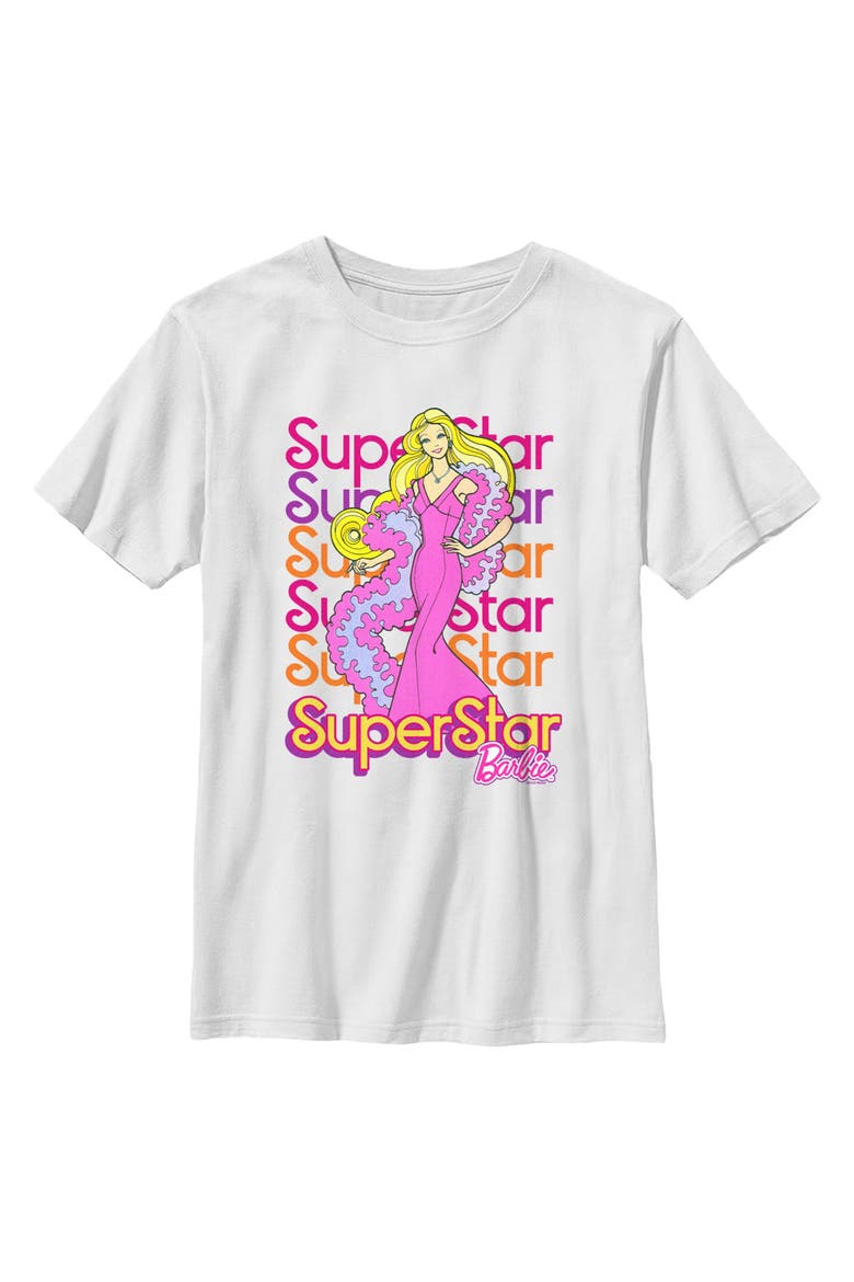 Boys' SuperStar Doll Graphic Short Sleeve T-Shirt, Main, color, White
