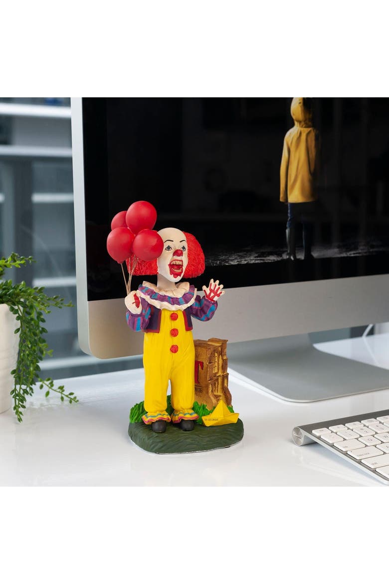 OFFICIAL Pennywise Bobble Head | Exclusive IT Collectible | 8" Resin Figure, Alternate, color, Red/White