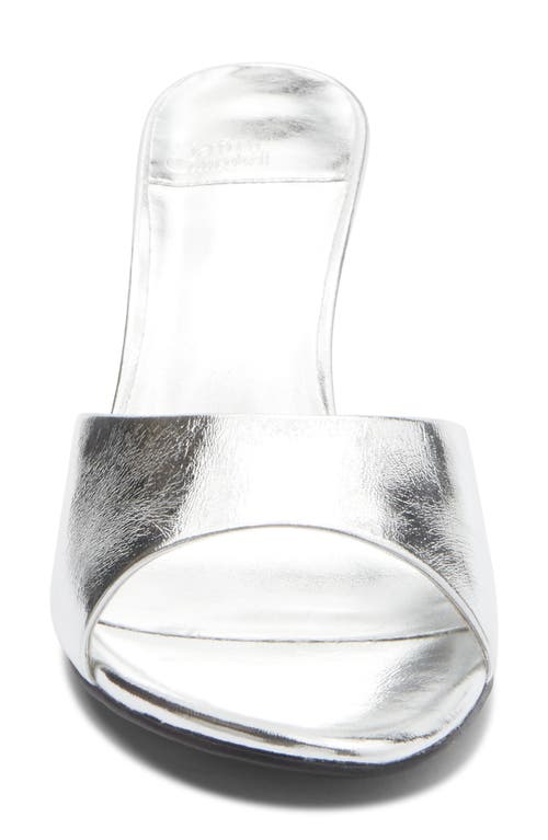 Jeffrey Campbell Agent Slide Sandal In Silver