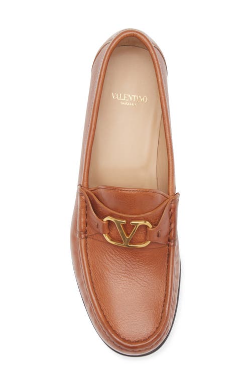Valentino V Logo The Bold Edition Loafer In Tobacco