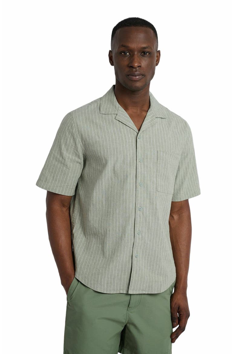 Stretch Yarn Dyed Vacation Shirt, Alternate, color, SAGE