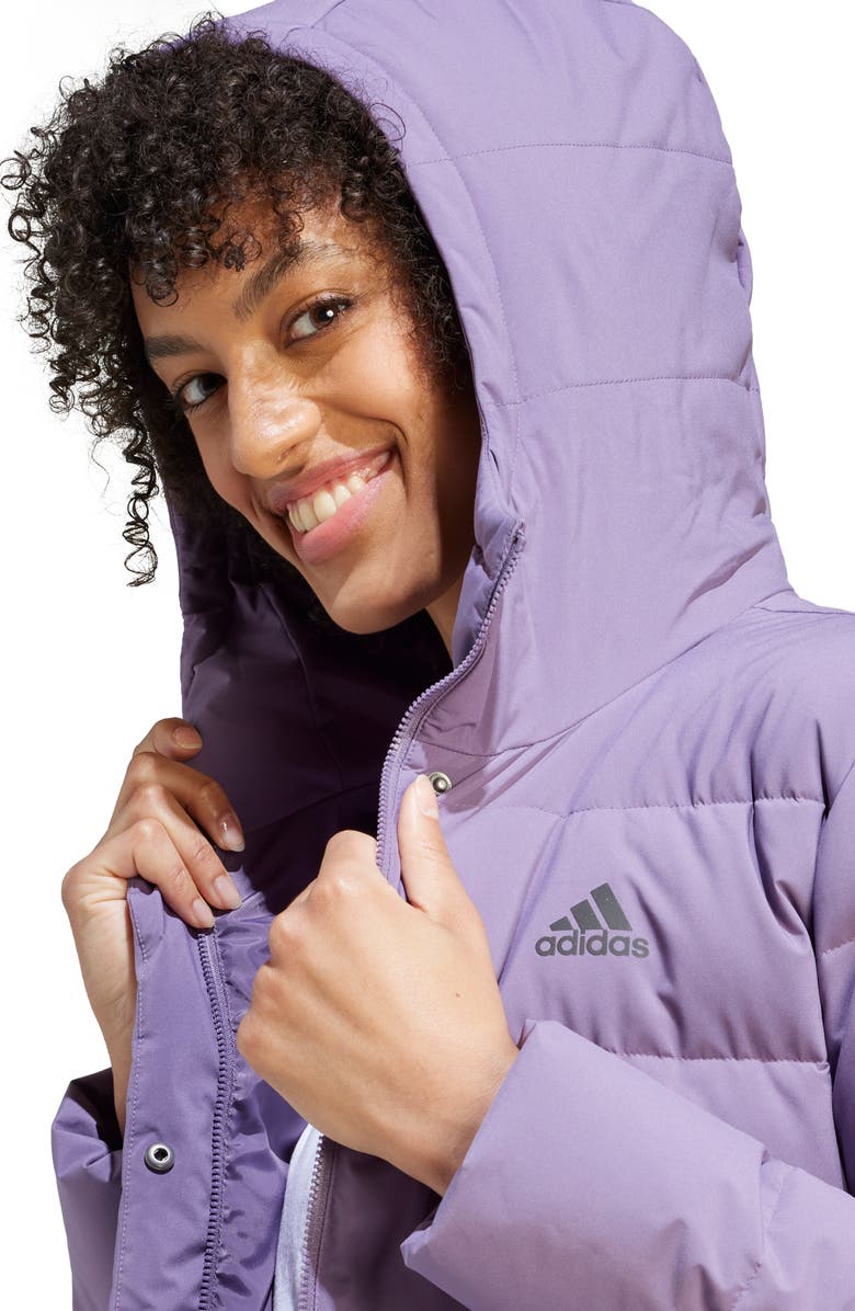 adidas Helionic Hooded Down Jacket, Alternate, color,