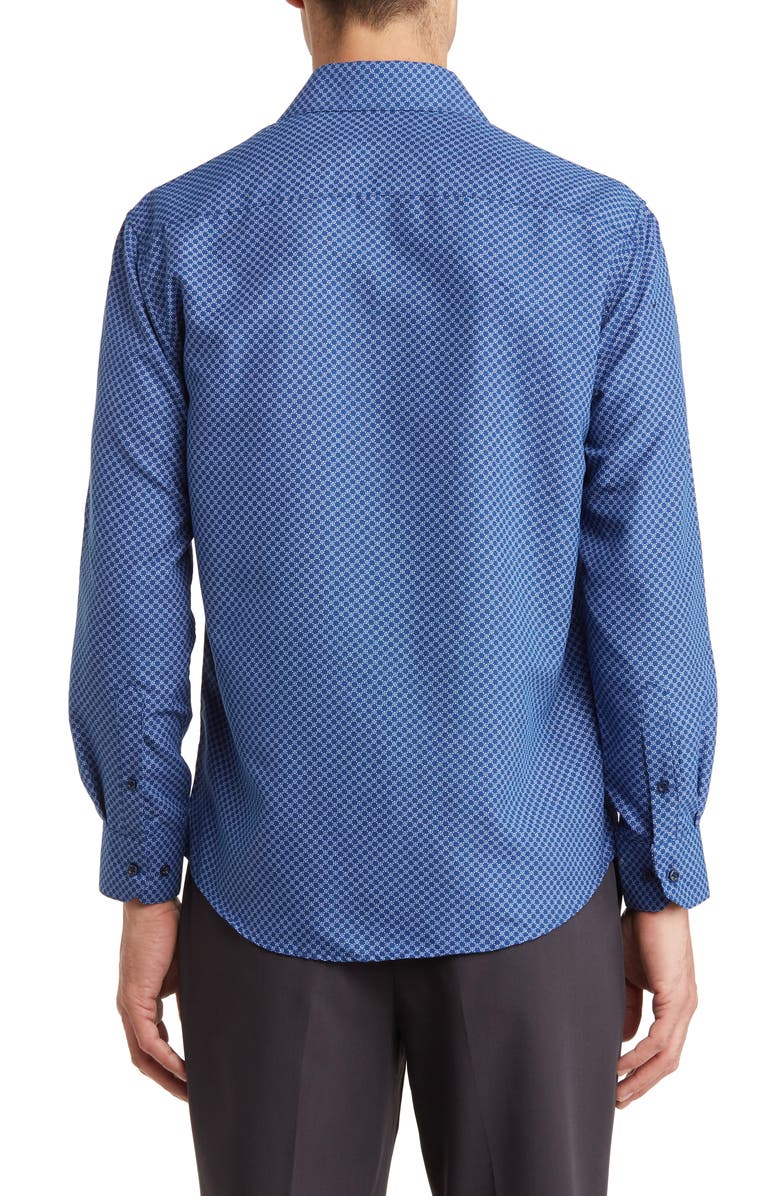 SOCIETY OF THREADS Geometric Slim Fit Performance Dress Shirt, Alternate, color, 