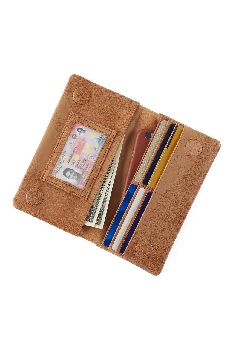 Lumen Leather Continental Bifold Wallet, Alternate, color, WHISKEY