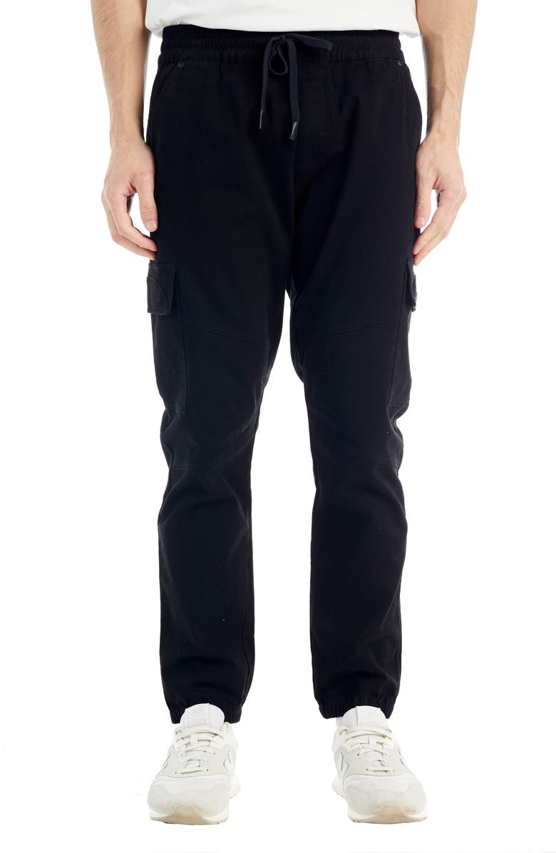 NANA JUDY Como Cotton Cargo Joggers, Main, color, Black