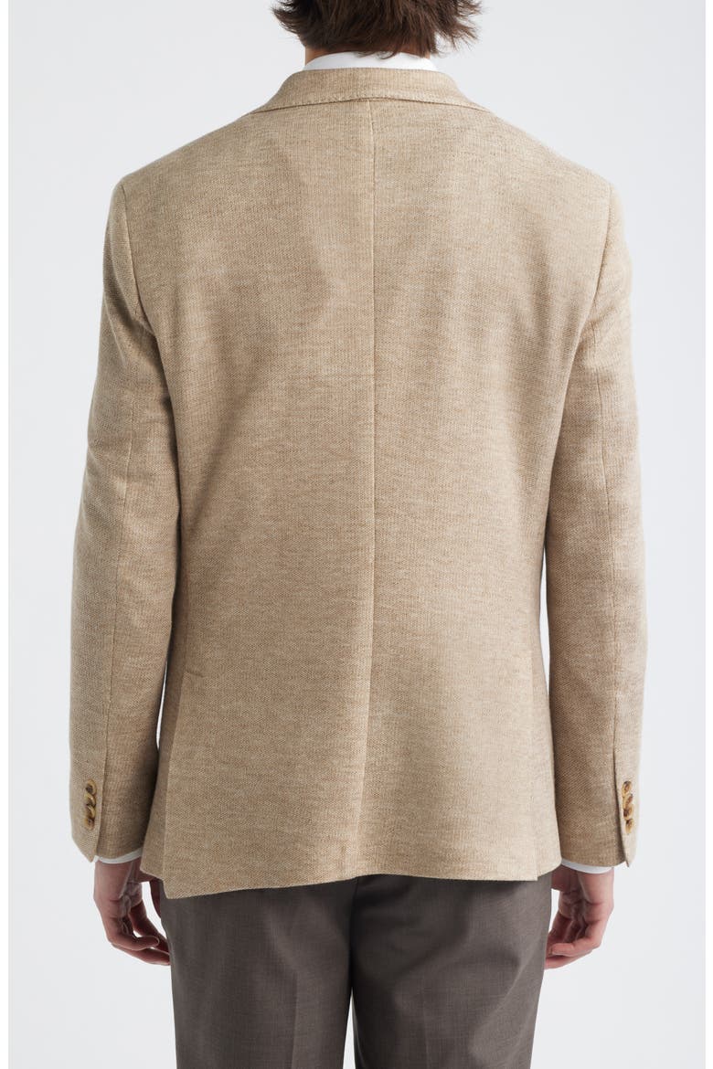 Hampton Tan Knit Cotton & Linen Sport Coat, Alternate, color, TAN