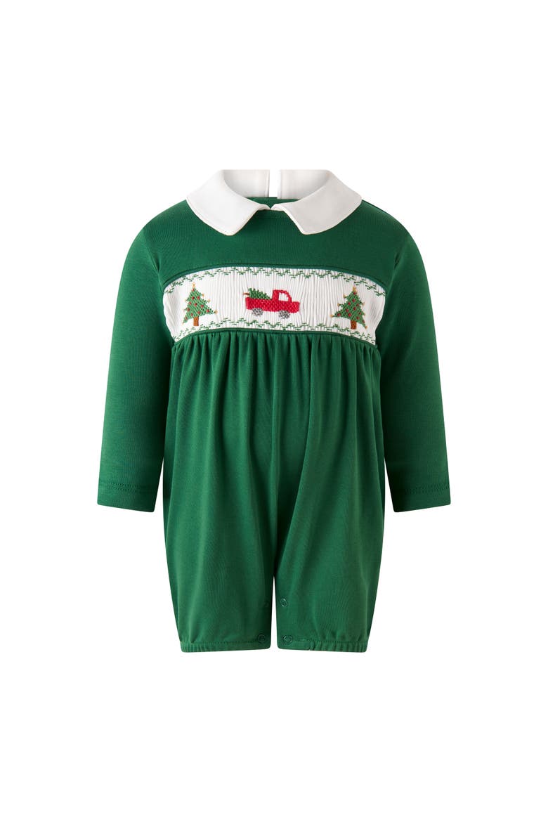 Christmas Tree Babysuit, Main, color, Green