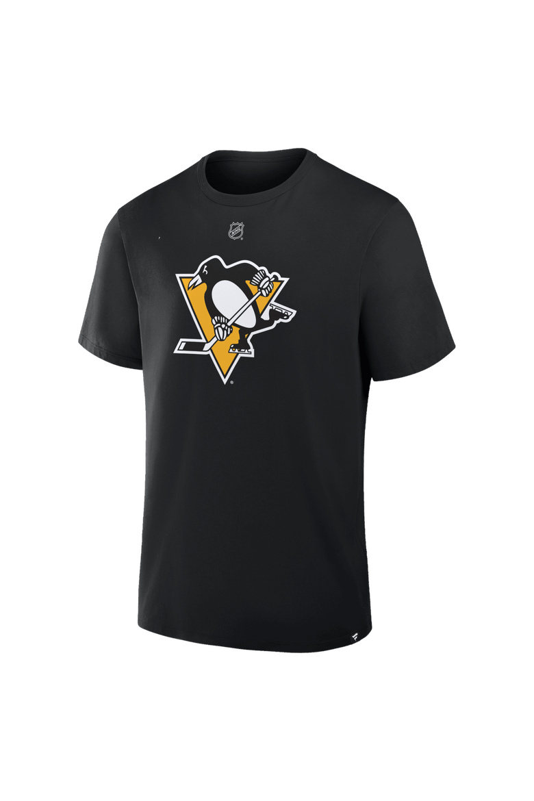 Men's Fanatics Stuart Skinner Black Pittsburgh Penguins Authentic Stack Name & Number T-Shirt, Alternate, color, Black