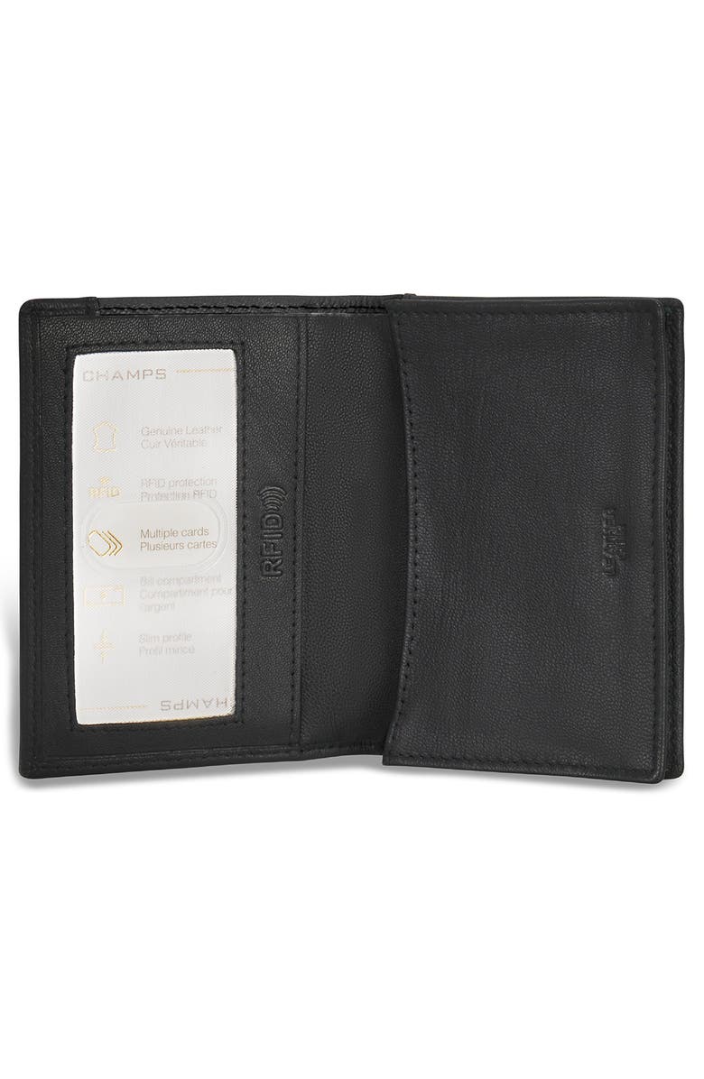 CHAMPS Iconic Card Holder, Alternate, color, Black/ Black
