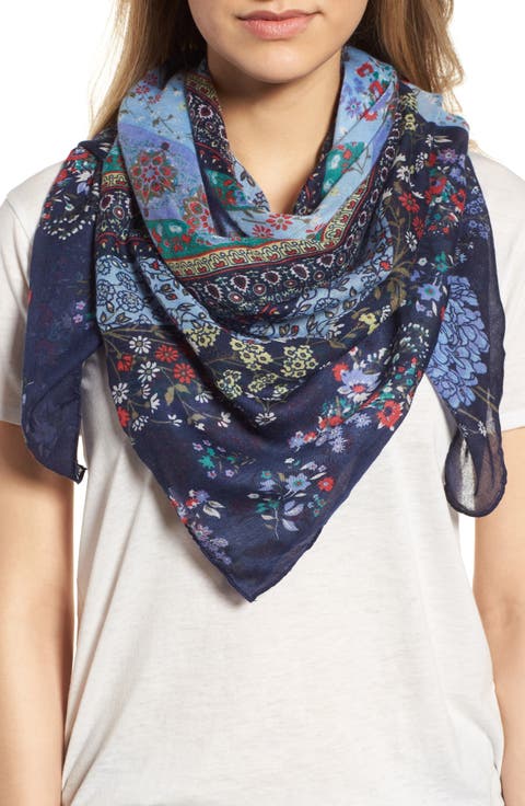 Ditsy Floral Patchwork Scarf