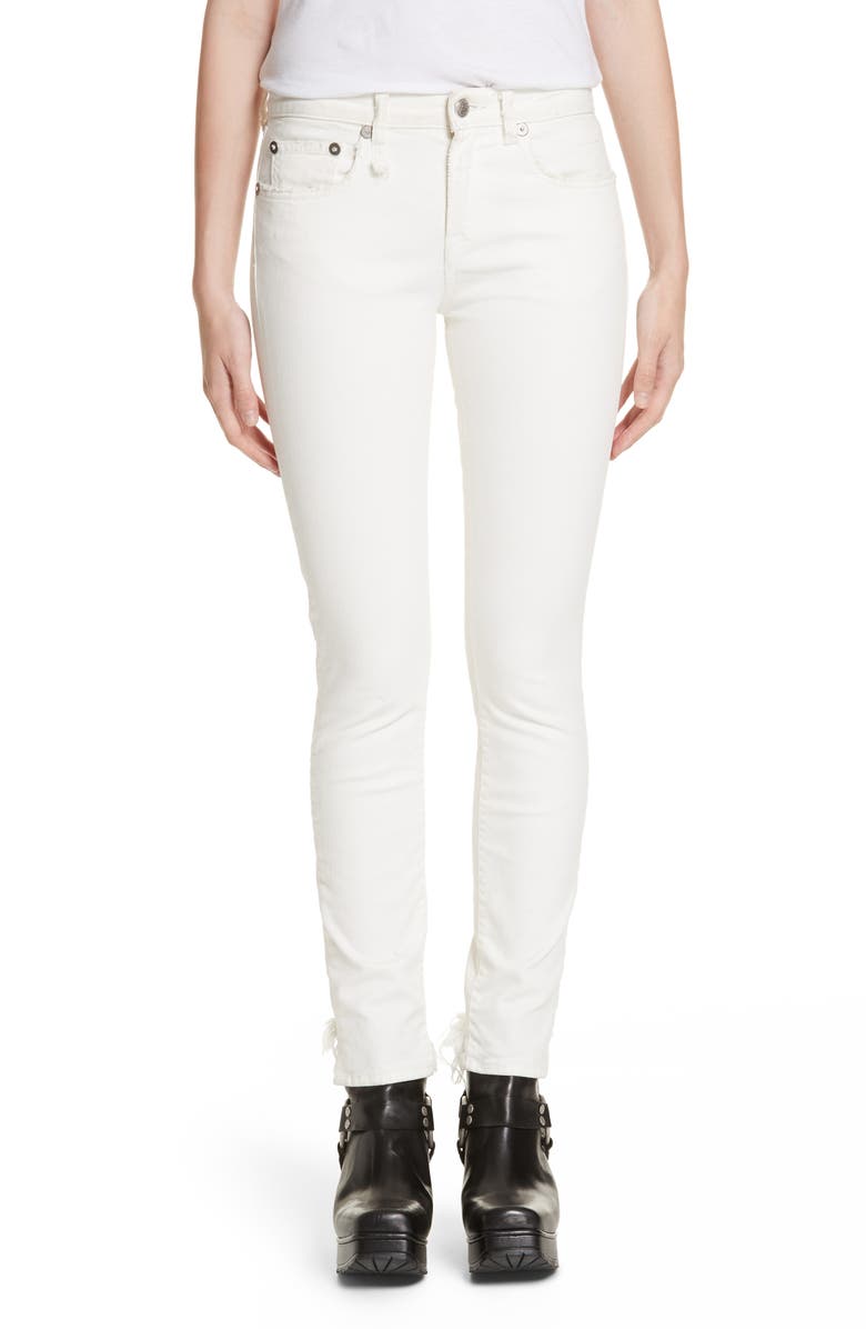 R13 Allison Distressed Skinny Jeans, Main, color, 